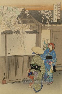 尾形月耕 Ogata Gekkō Werke - Nimon hana zue 1896 Ogata Gekko Ukiyo e